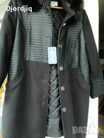 НОВО черно палто ХХЛ