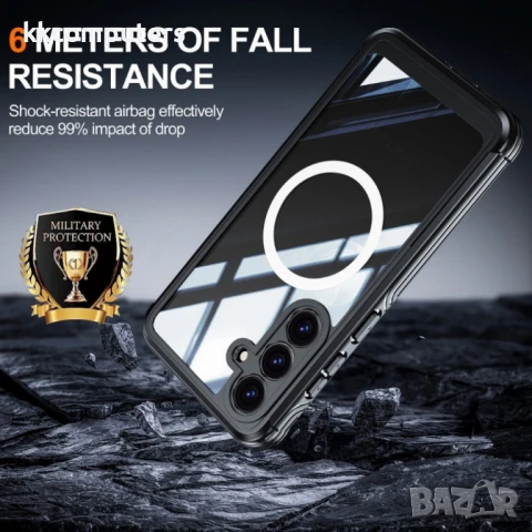 Samsung Galaxy S25+ 5G MagSafe / Magnetic Metal Frame/ HD Tempered Glass Калъф и Протектор, снимка 9 - Калъфи, кейсове - 51429824