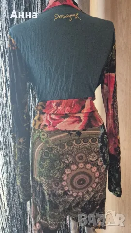 рокля desigual с дълъг ръкав размер L, снимка 2 - Рокли - 50206662
