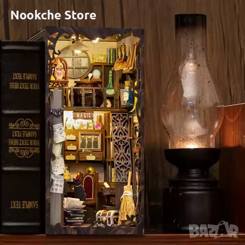 Сглобяем 3D Модел, BOOK NOOK, Разделител за Книги, Декорация на Библиотека, снимка 3 - Декорация за дома - 49423131