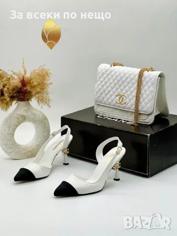 Chanel Дамски Сандали На Ток Шанел - Различни Цветове Код SEM-290, снимка 4 - Сандали - 55782889