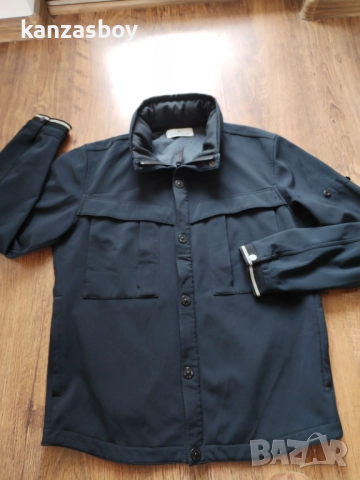 Stone Island 2014 Navy High Neck Soft Shell Jacket - мъжко софтшел яке Л, снимка 6 - Якета - 52080403