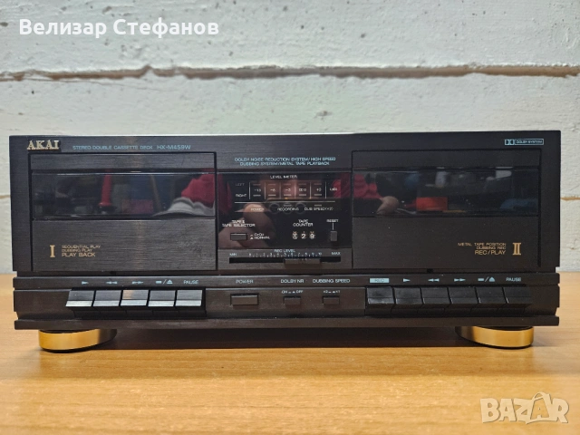 🎵 Akai HX-M459W – Стерео двоен касетофон (Double Cassette Deck) 