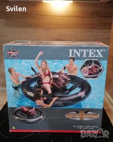 Надуваем дюшек - Inflatabull, 239 x 196 x 81 см