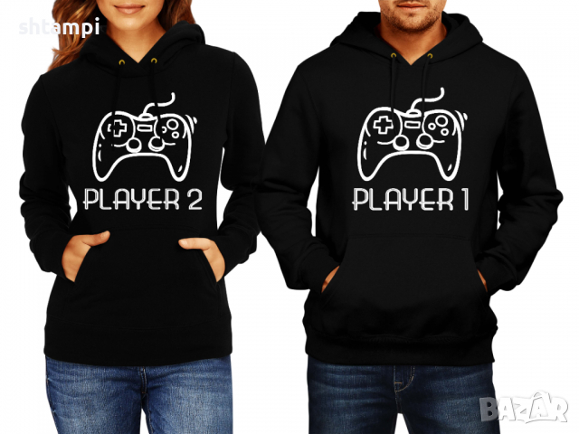 Суитчър/Суитшърт за двойки players,Любов,Празник,Подарък,, снимка 2 - Суичъри - 36269005