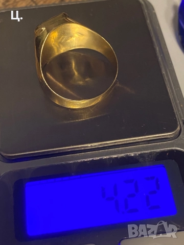 Златен пръстен, снимка 4 - Пръстени - 51503273