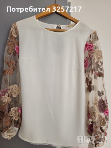 Дамска луксозна блуза с бродерия, снимка 4 - Ризи - 39975973