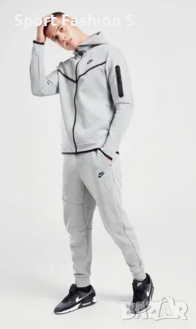 Мъжки екип Nike Tech Fleece Grey, снимка 5 - Спортни дрехи, екипи - 49703955