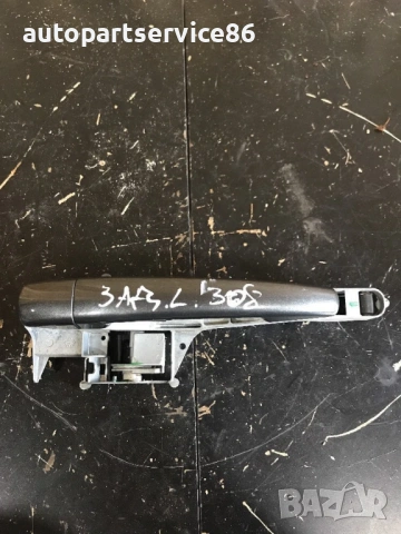 Външна дръжка за задна лява RHD врата сив цвят за Peugeot 308 (2007-2012), снимка 2 - Части - 53621956