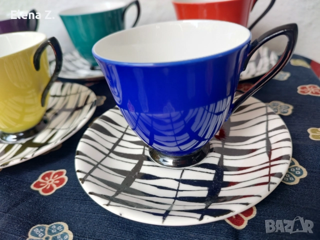 Royal Albert South Pacific - рядък сервиз, снимка 4 - Чаши - 52199669