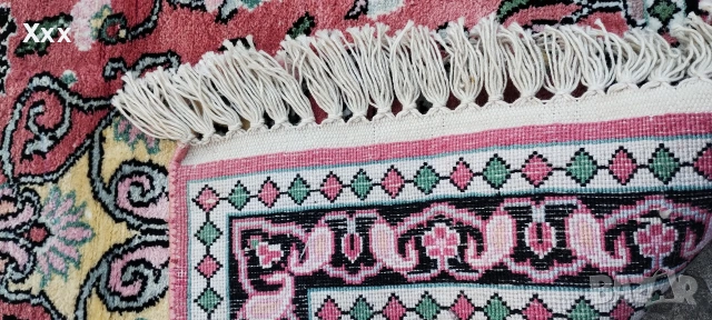 Ръчно тъкана копринена пътека.Топ антика за ценители., снимка 6 - Пътеки - 53847843