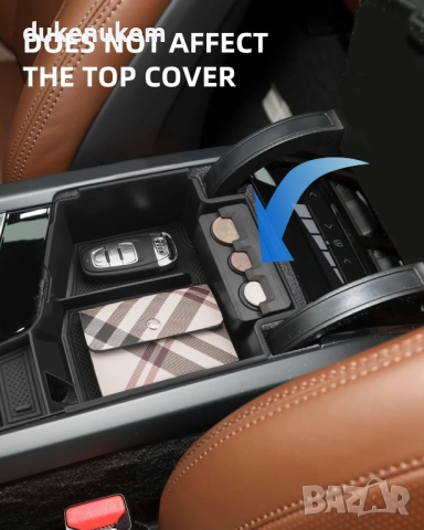 Органайзер за подлакътник Volvo XC60 XC90 V60 S60 V90 S90 2018–2025, снимка 6 - Аксесоари и консумативи - 52638279