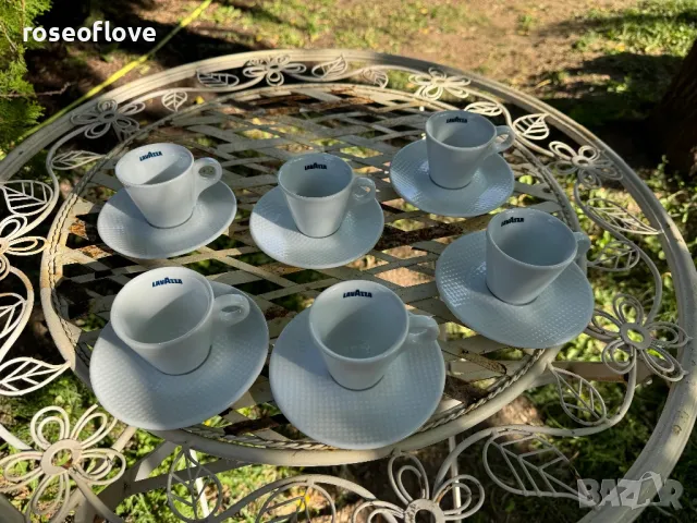 Лаваца / Lavazza италиански порцеланови чаши за кафе модел 4, снимка 2 - Чаши - 47715946
