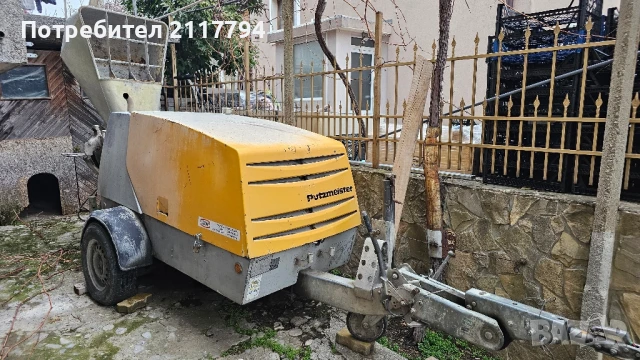 Машина за замазка Putzmeister 740, снимка 5 - Други машини и части - 47873608