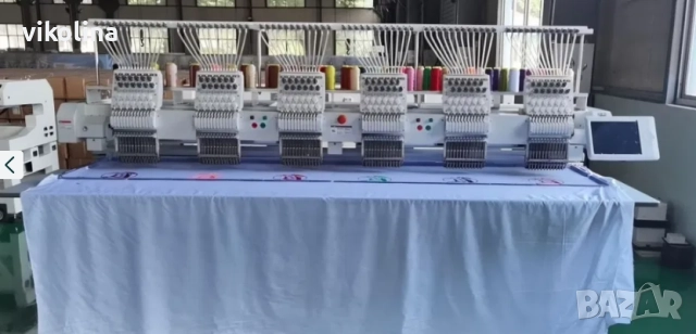 Бродировъчна машина Шест глава 400 мм . х 450 мм. + Застъпване, снимка 5 - Други машини и части - 52940093