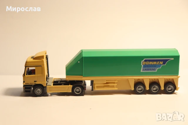 AWM  H0 1/87 MERCEDES ACTROS  КАМИОН МОДЕЛ ТРАНСПОРТ НА СТЪКЛО