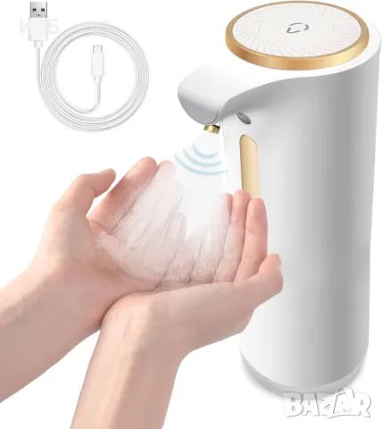 Автоматичен дозатор за дезинфектанти, 300 ml, Електрически диспенсър за дезинфектанти с USB,, снимка 8 - Други стоки за дома - 48900508