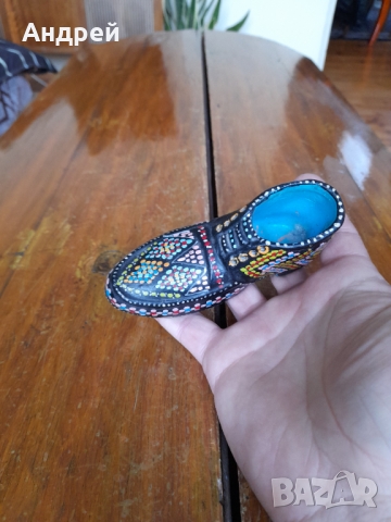 Стара керамична обувка,декорация, снимка 5 - Други ценни предмети - 36104326