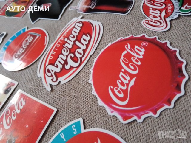 Цветни самозалепващи гланцирани стикер Кока Кола Coca Cola, снимка 3 - Аксесоари и консумативи - 41261721