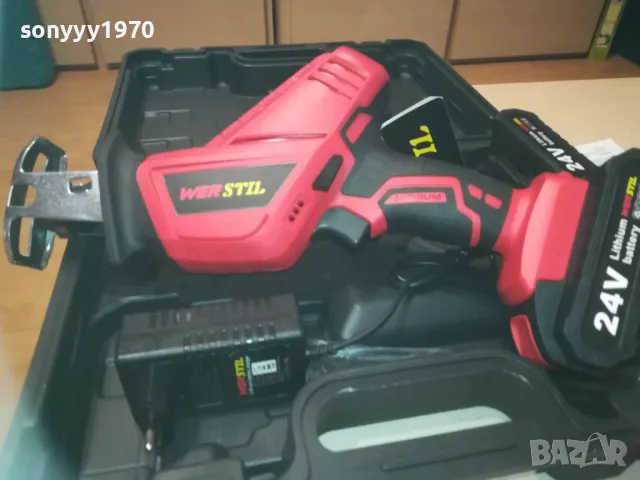 WER STIL-24V LI-ION РЕЗАЧ-ТРИОН С ДВЕ БАТЕРИЙ И ЗАРЯДНО 1010241716, снимка 10 - Други инструменти - 47536939