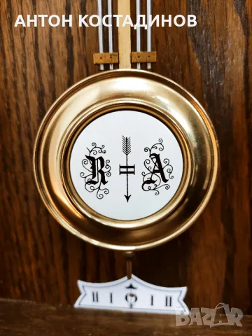 Старинен немски стенен часовник Франц Хермле