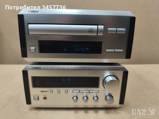 Аудио система Yamaha Ресивър RX-E100 Плеър CDX-E100 Тонколони NX-E100 и дистанционно , снимка 8 - Ресийвъри, усилватели, смесителни пултове - 53519328
