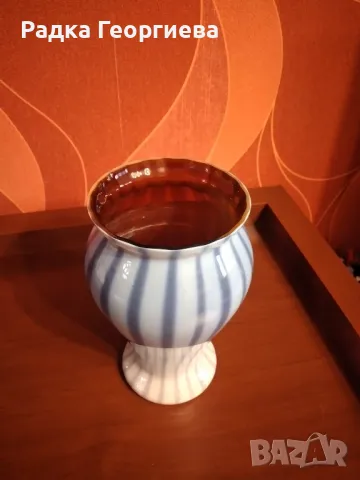 Стъклена ваза, снимка 3 - Вази - 50434600
