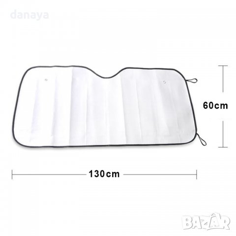 850 Сенник за предно стъкло на автомобил покривало за кола 130x60cm, снимка 7 - Аксесоари и консумативи - 40093622