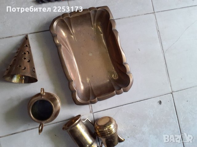 Месингови неща и поднос, снимка 2 - Декорация за дома - 33828318