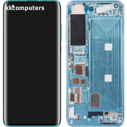 LCD Дисплей за Xiaomi Mi 10 / 10 Pro 5G (C 2020) 56000K00J200 - C Version / Тъч скрийн + Рамка / Зел