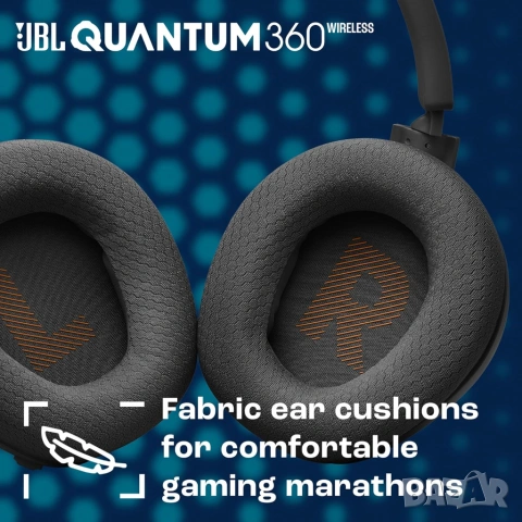НОВИ JBL Quantum 360 Wireless геймърски слушалки – 2.4GHz + Bluetooth, снимка 6 - Слушалки за компютър - 53775699