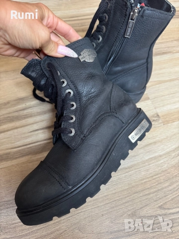 Оригинални бутикови боти естествена кожа HARLEY DAVIDSON! 37 н, снимка 3 - Дамски боти - 52281152