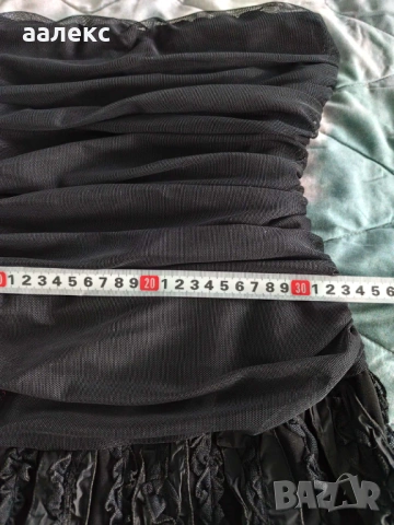 Чисто черна официална рокля в размер S/М, снимка 3 - Рокли - 53708957