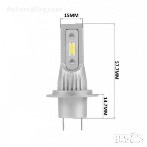 Диодни крушки Automat, Led крушки H7,13W, 1500LM, снимка 2 - Аксесоари и консумативи - 34838100