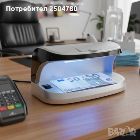 Детектор за фалшиви банкноти – преносим UV детектор с магнитен сензор и вградена батерия