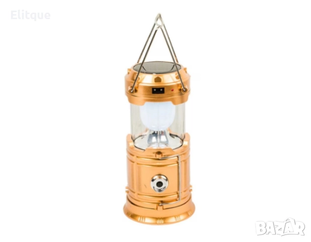 Къмпинг LED фенер, ABS, Соларно/USB зареждане, Златис SH-5800T, снимка 6 - Други - 52855400