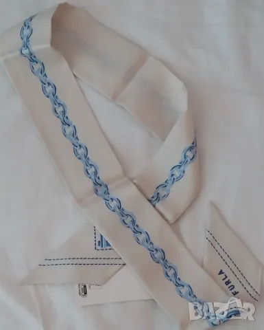 Furla Metropolis Копринен шал с десен, снимка 4 - Шалове - 49046743