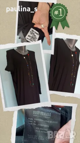 Маркова рокля тип туника с джобове "H&M" basic / голям размер , снимка 8 - Рокли - 42414161