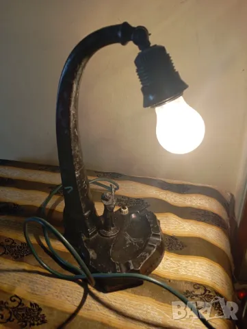 Стара лампа арт деко, снимка 7 - Настолни лампи - 50054734