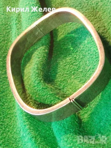 КЛАСИЧЕСКА РЕТРО АРТ СТИЛ СРЕБЪРНА ГРИВНА СРЕБРО 925 СТАРА МАЙСТОРСКА РЪЧНА ИЗРАБОТКА 42361, снимка 18 - Гривни - 48485863