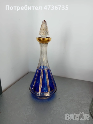 Кристална гарафа Бохемия , снимка 4 - Сервизи - 53466238
