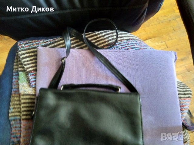 Чанта кожена през рамо женска с 5 прегради с цип 270х215х130мм, снимка 3 - Чанти - 41937157