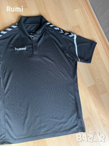 Мъжка спортна тениска с яка Hummel Polo ! Xl, снимка 3 - Тениски - 51228746
