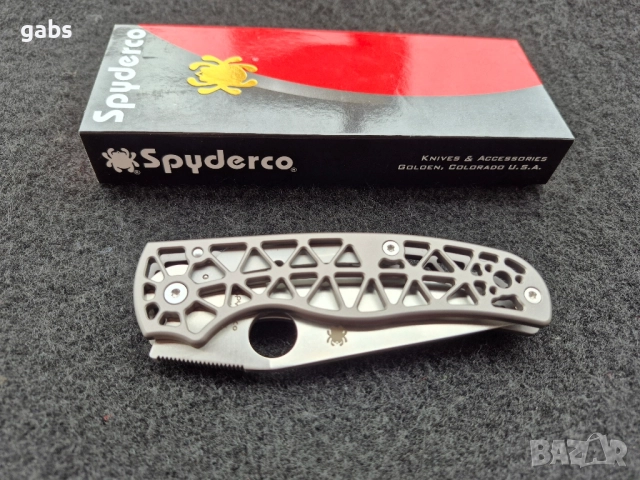 Сгъваем нож Spyderco Edgerati С266, снимка 5 - Ножове - 52213794