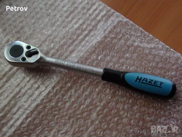HAZET 916 SP - MADE IN GERMANY - 1/2" ЧИСТО НОВА Profi Тресчотка !! Немско Индустриално Качество !!!, снимка 8 - Гедорета - 48313407