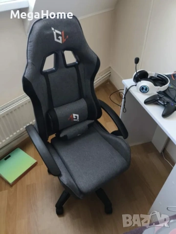 НОВ Стилен Геймърски стол GAMELAB NOMAD Breeze, тъмносив, снимка 10 - Столове - 53096483