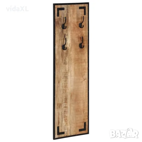 vidaXL Закачалка портманто 35x8x110 см масивно дърво манго, снимка 8 - Закачалки - 56147326