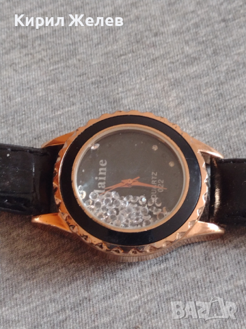 Дамски кварцов часовник ELAINE много елегантен с кожена каишка - 76841, снимка 7 - Дамски - 36242626
