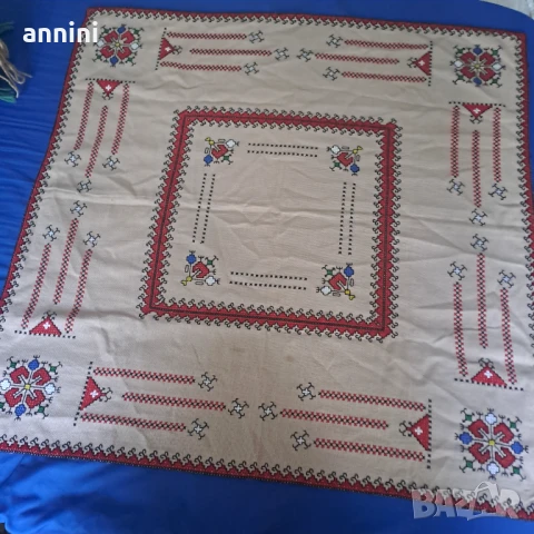 продавам карета от панама ръчно бродирани  раз 70/70, снимка 9 - Други стоки за дома - 37484351