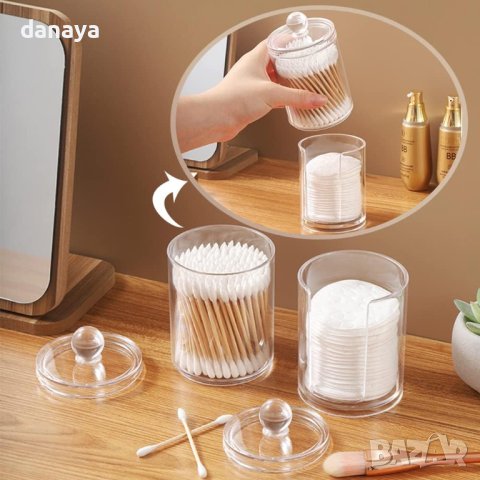 3801 Комплект поставки органайзер за памучни тампони и клечки за уши, снимка 3 - Органайзери - 41492590